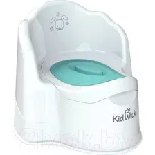 Детский горшок Kidwick Трон / KW070102 (белый/бирюзовый)