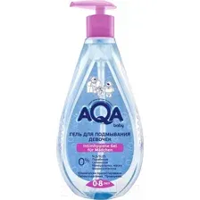 Гель для интимной гигиены детский AQA Baby Для подмывания девочек С дозатором / 02011505 (250мл)