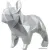 PaperCraft PAPERRAZ Бульдог Марсель (платиновый)