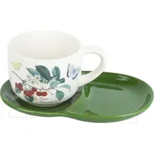 Чашка с блюдцем DolomitE Fruit Garden L2521161