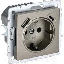 Розетка IEK Brite BR-R14-16-U22-018-K37