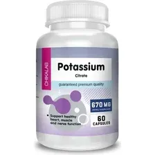 Витамины, минералы Chikalab Калий цитрат/Potassium Citrate (60 капсул)