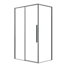 Душевой уголок Grossman Galaxy 120x80x195 / 120.K33.01.1280.42.00 (графит сатин/стекло прозрачное)