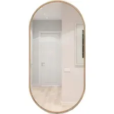 Зеркало EMZE Color Oval 50x100 COLOR.50.100.KRD (красное дерево)