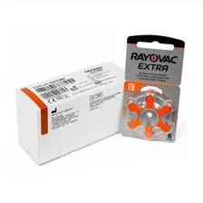 Батарейка для слухового аппарата RAYOVAC Extra  13(PR48) Zinc-Air 1,45V Bl.6 (60 шт)