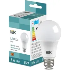 Лампочка IEK LED Bulb A60 710lm 4000K E27