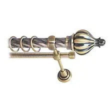 Карниз для штор Lm Decor Купол 145 2р витой 25/16мм (антик, 2м)