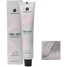 Крем-краска для волос Adricoco Miss Adri 10.11 (100мл, платиновый блонд пепельный интенсивный)