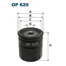 Масляный фильтр FILTRON OP629