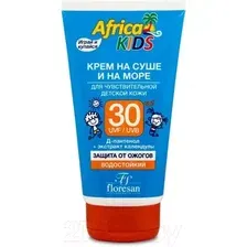 Крем солнцезащитный Floresan Africa Kids детский для чувствительной детской кожи SPF30 150 мл