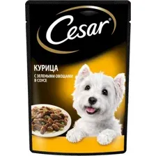 Пресервы Cesar курица с зелеными овощами в соусе 85 г