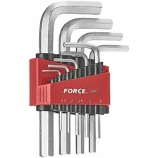 Набор ключей шестигранных 1/16"-3/8" 9 предметов FORCE (5093S)