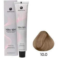 Крем-краска Adricoco Miss Adri 10.0 (100мл, платиновый блонд)