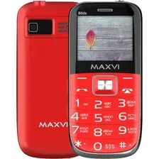 Кнопочный телефон Maxvi B6ds (красный)