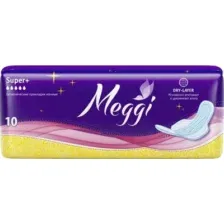 Прокладки гигиенические Meggi Super+ ночные (10шт)