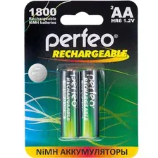 Аккумулятор Perfeo AA1800mAh/2BL 2 шт