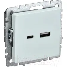 Розетка IEK Brite BR-U22-018-K36 (жемчуг)
