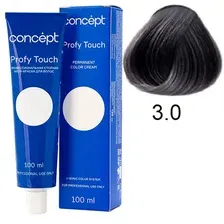 Крем-краска стойкая профессиональная для окрашивания волос Concept Profy Touch 3.0 Темный Шатен 100 мл