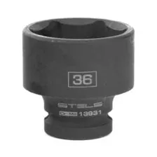 STELS 13931 Головка ударная шестигранная, 36 мм, 1/2", CrMo