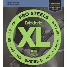 Струны для бас-гитары D'Addario EPS-165-5
