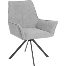 Стул Tetchair Мурано (хром, велюр/букле (HYP), светло-серый)