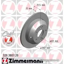 Тормозной диск Zimmermann 320380720