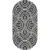 Ковер для жилой комнаты Safyun Bravo SN550-GREY-CREAM-OVAL (0.8x1.5)