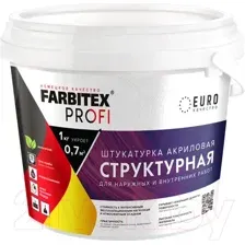 Штукатурка готовая декоративная Farbitex Profi Структурная (16кг)