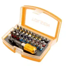 TOLSEN Набор вставок (бит) 1/4', PH, PZ, Hex, Torx, Slotted, 32 предмета TT20370
