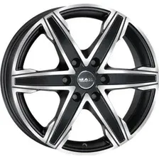 Литой диск MAK King 6 16x6.5" 6x125мм DIA 74.1мм ET 50мм Ice Black