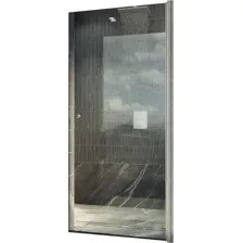 Душевая дверь MaybahGlass 198x60 MGD-797-5 (прозрачное стекло/хром матовый)