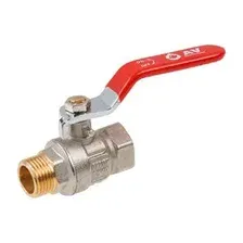 Кран шаровый 1/2" нар.-вн. ручка PN40 AV Engineering
