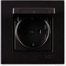 Розетка Gunsan Eqona 01403400-152117 (черный)