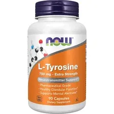 L-тирозин Now Foods L-Tyrosine 750 мг (90 капсул)