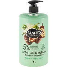 Крем-гель для душа Sanfito ваниль и какао, 1 л