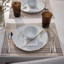 Сервировочная салфетка Ikea Vararv 205.458.49 (темно-серый/натуральный)