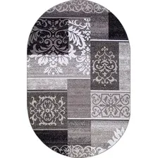 Ковер для жилой комнаты Merinos Silver D216-OVAL-GRAY (3x4)
