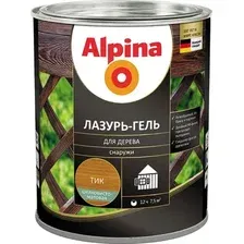 Защитно-декоративный состав Alpina Лазурь-гель (2л, тик)