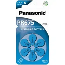 Батарейка Panasonic PR675 PR44 PR-675/6LB (6 шт)