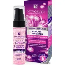  Novosvit Гель для лица Филлер морской коллаген разглаживает морщины 30 мл