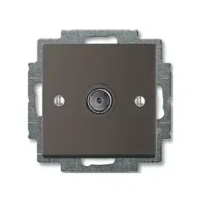 Розетка телевизионная ABB Basic 55 1724-0-4313 (шато-черный)