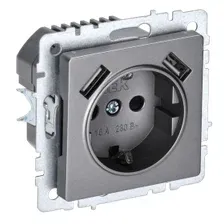 Розетка IEK Brite BR-R14-16-U21-D31-K46