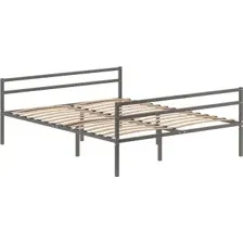 Кровать Домаклево Металика Г2+Г2 140x190 (серый)