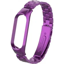 Ремешок Bingo Stainless для Xiaomi Mi Band 3/4 Фиолетовый