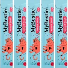 Лакомство для кошек MyBestie Лосось и Рыбий Жир (5x15 г)