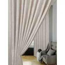 Комплект штор Mio Tesoro Мрамор 150x250 (2шт, молоко)