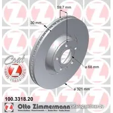 Тормозной диск Zimmermann 100331820