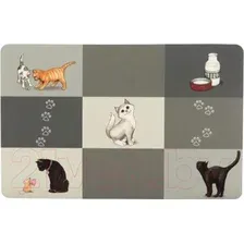 Коврик под миску Trixie Patchwork Cat Place 24579