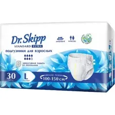Подгузники для взрослых Dr.Skipp Standard Extra L (30шт)