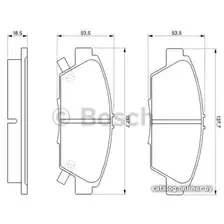 Тормозные колодки Bosch 0986424289